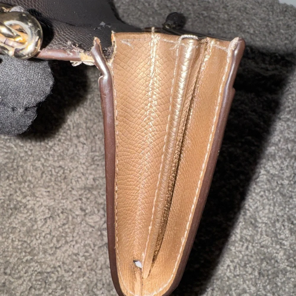 Coach Gold Women's Wristlet | Flawed see photos